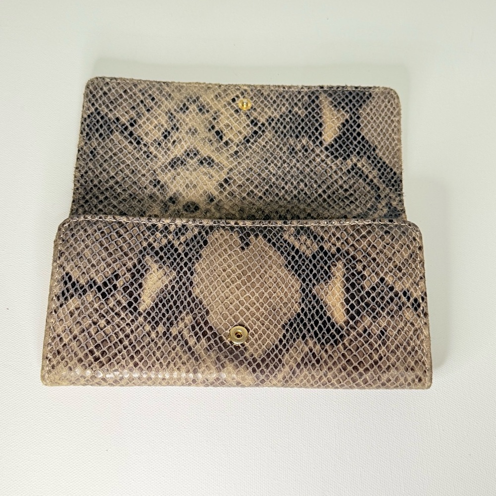 Michael Kors Fulton Python Embossed Leather Flap … - image 4
